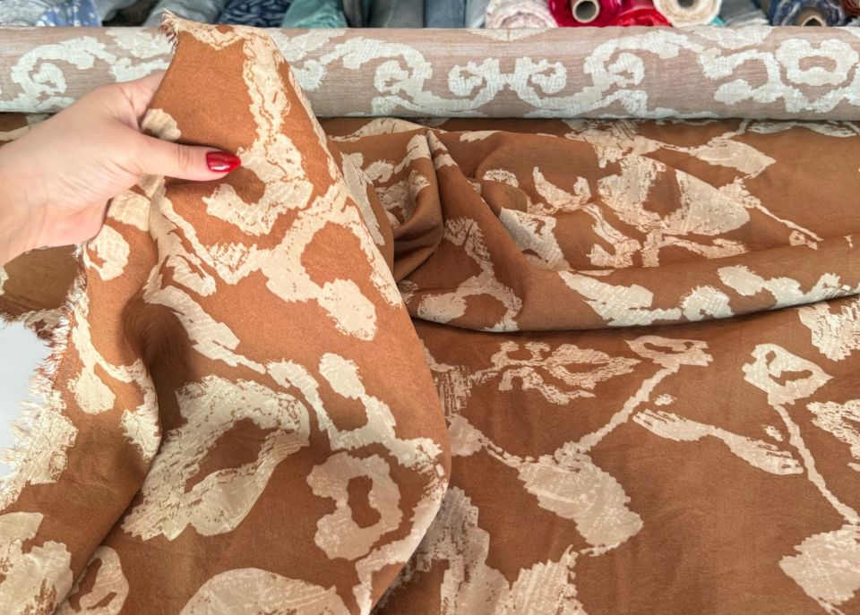 Ayrobin Kumaş (Tensel/Modal Kumaş) Madina Desen Taba