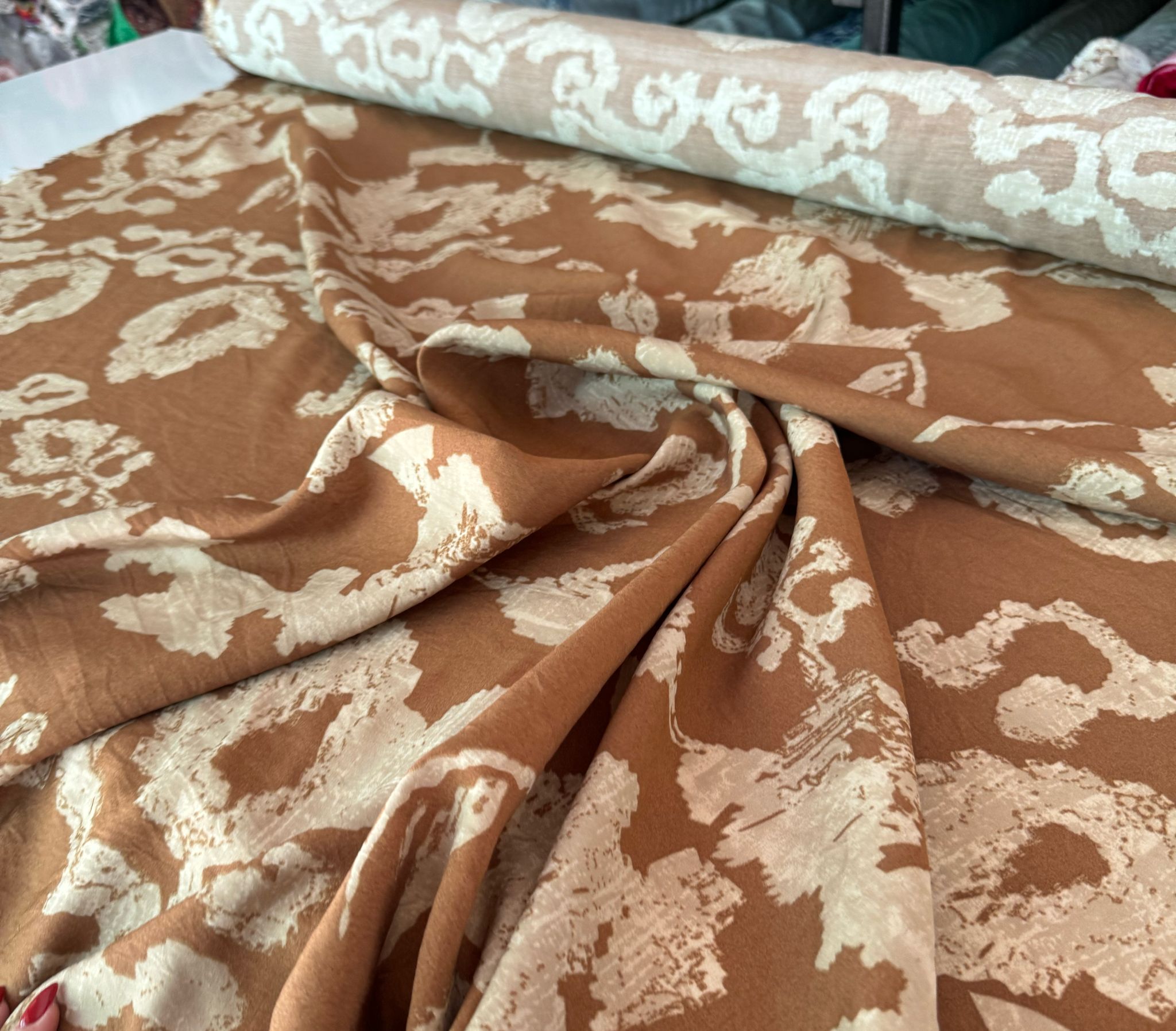 Ayrobin Kumaş (Tensel/Modal Kumaş) Madina Desen Taba