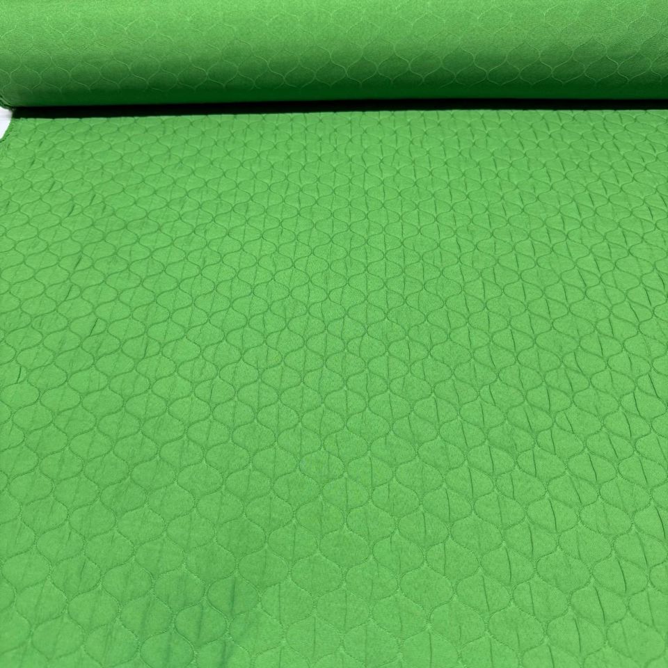 Kapitone Kumaş Çift En Yeşil Renk