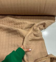 Kapitone Kumaş Sütlü Kahve Renk