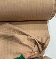 Kapitone Kumaş Sütlü Kahve Renk