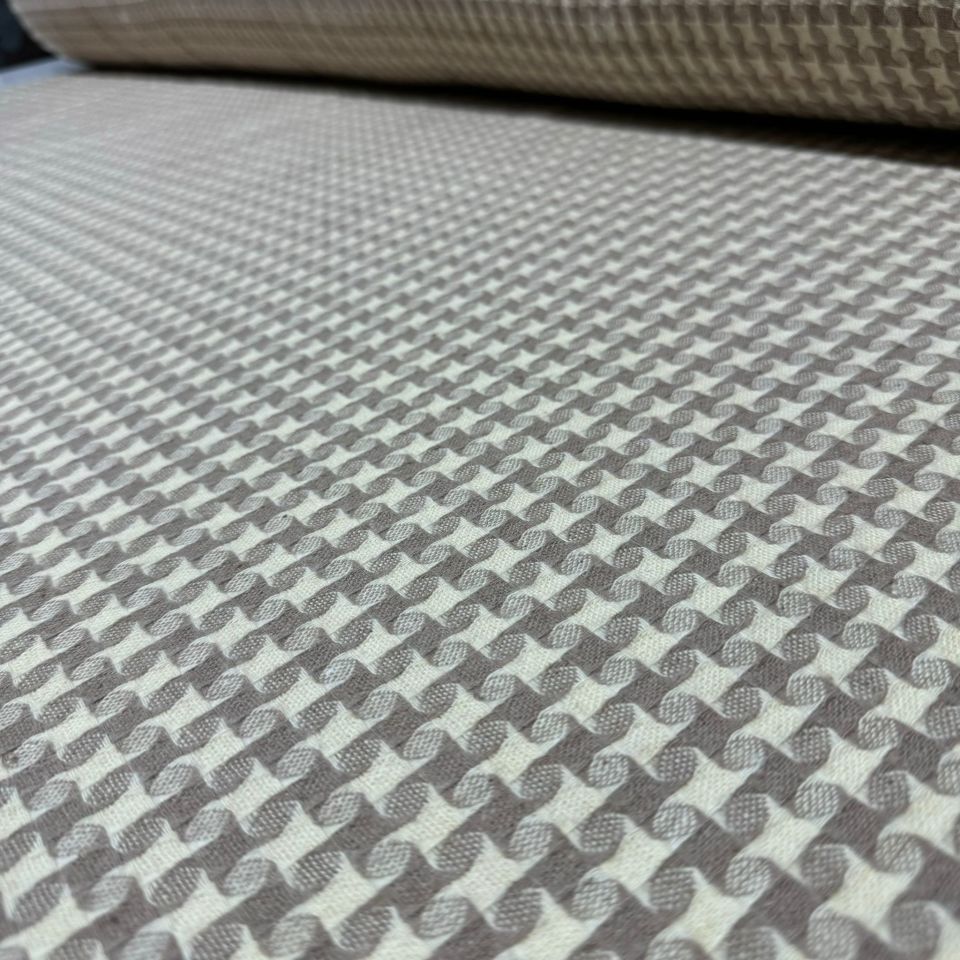 Kazayağı Desen Tüvit Kumaş Bej Renk