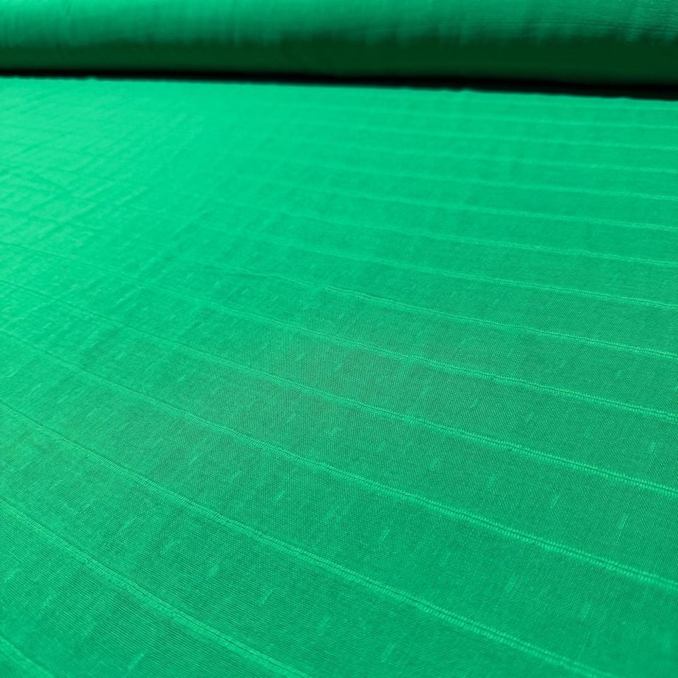 Double Müslin Çift Katlı Yeşil Renk En 150 cm %100 Pamuk