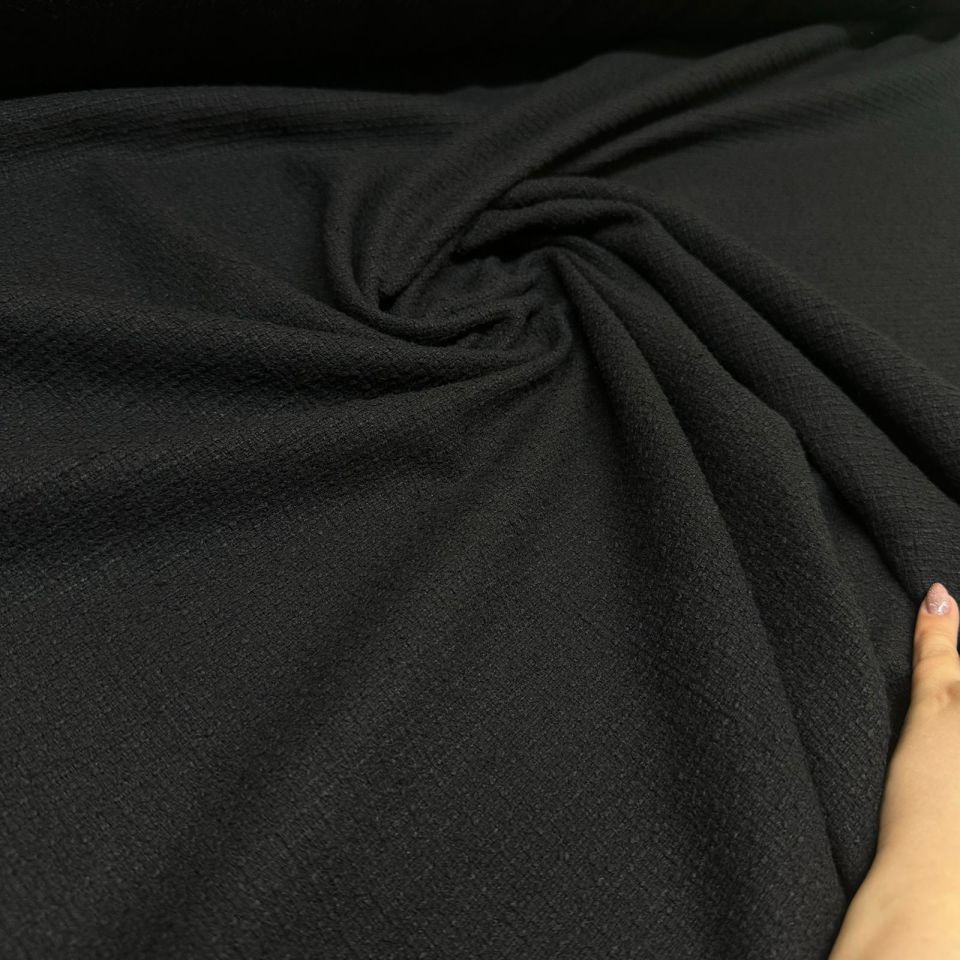 Tüvit Şanel Kumaş Siyah Renk