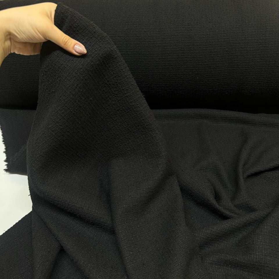 Tüvit Şanel Kumaş Siyah Renk