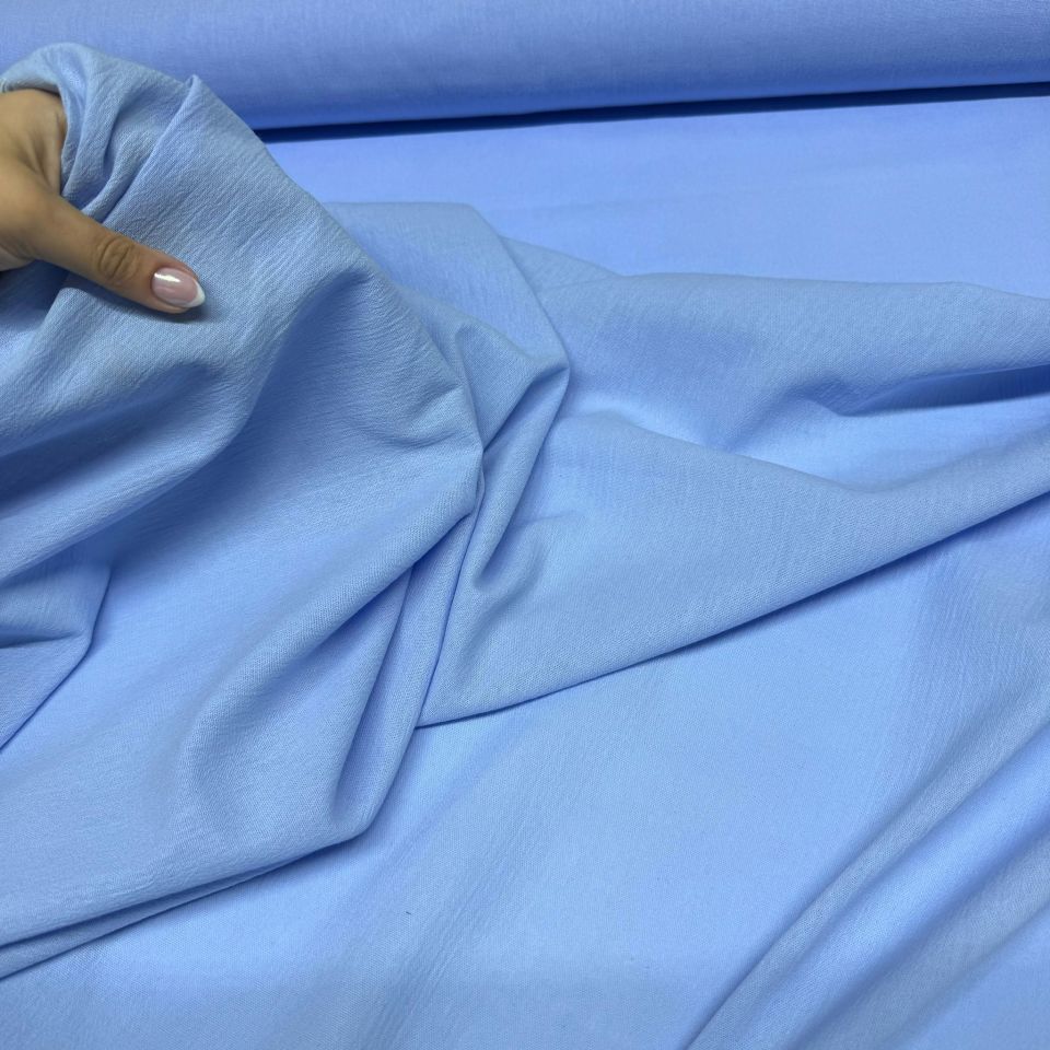 Organik Pamuk Şile Bezi Kumaş Bebe Mavi Renk