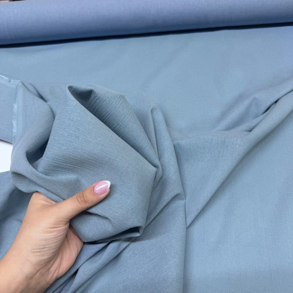 Organik Pamuk Şile Bezi Kumaş İndigo Renk