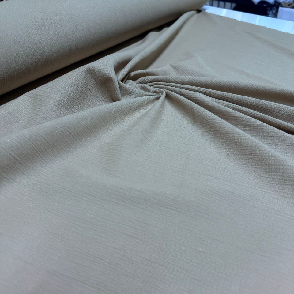 Organik Pamuk Şile Bezi Kumaş Sütlü Kahve Renk