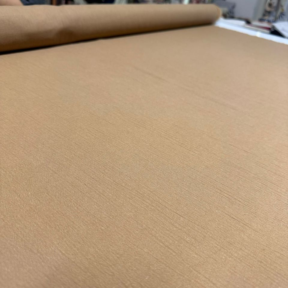 Organik Pamuk Şile Bezi Kumaş Camel Renk