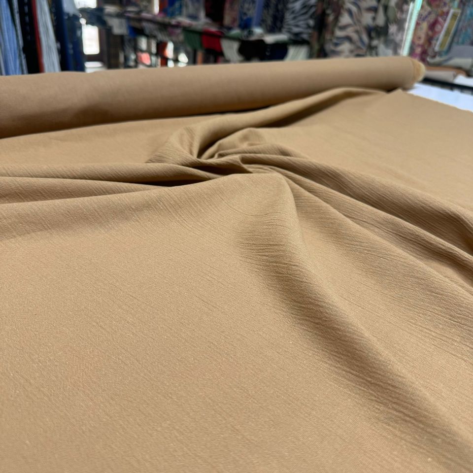 Organik Pamuk Şile Bezi Kumaş Camel Renk