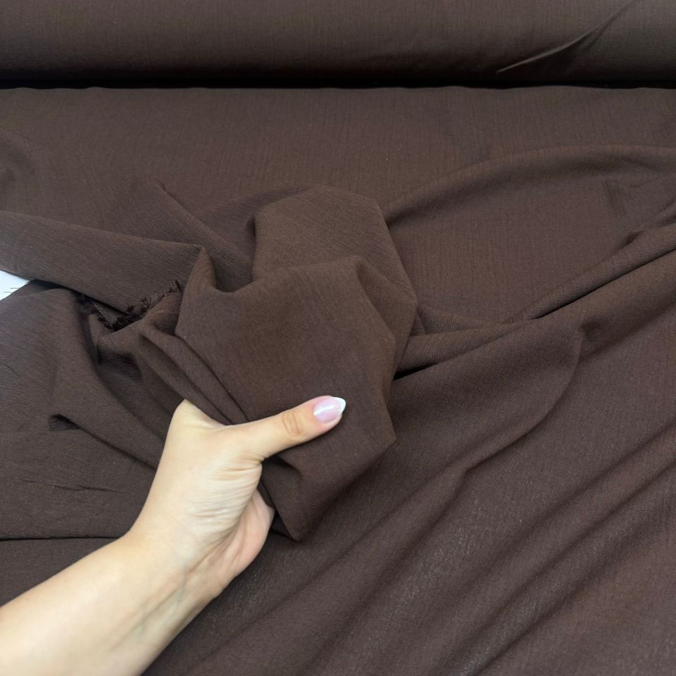 Organik Pamuk Şile Bezi Kumaş Koyu Kahverengi