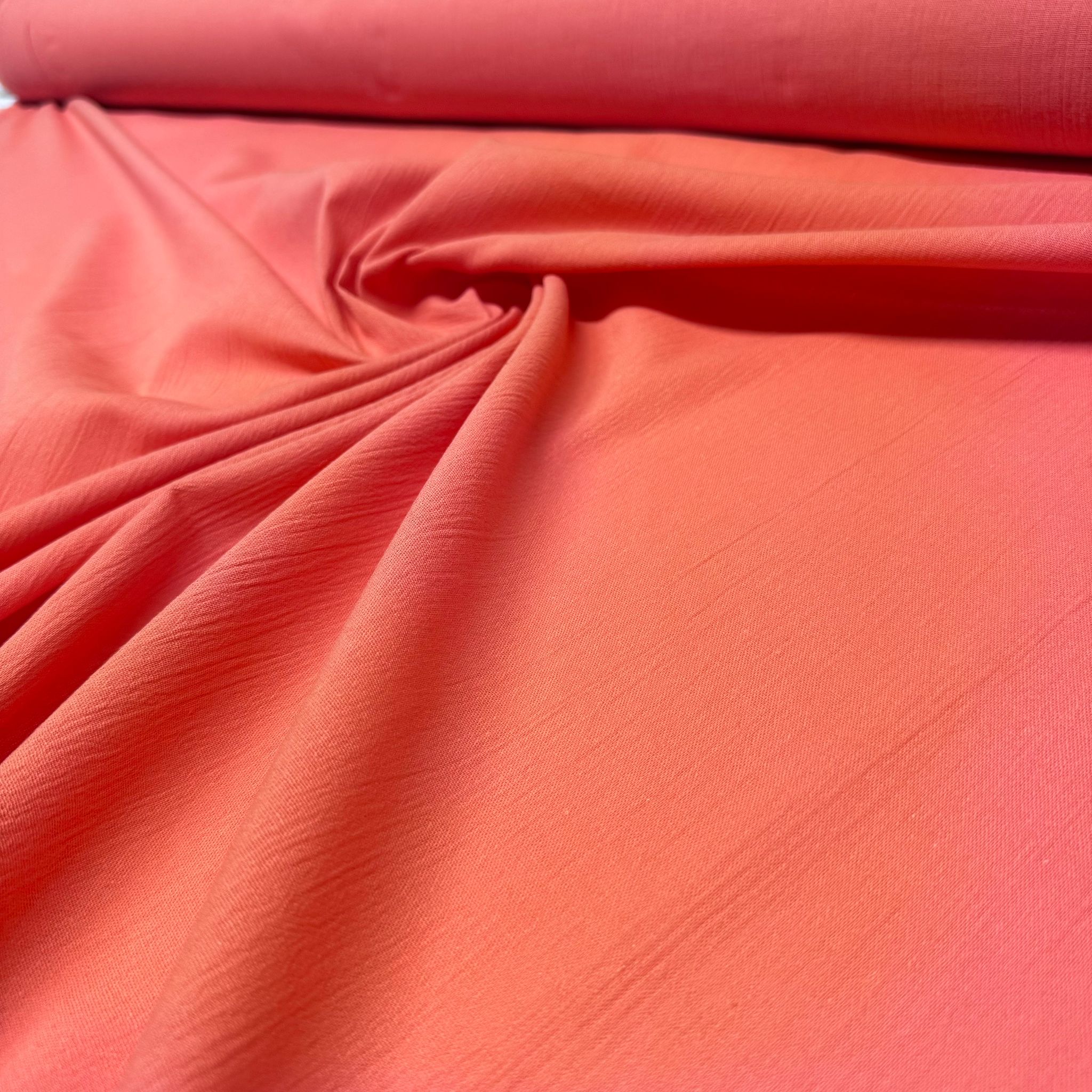 Organik Pamuk Şile Bezi Kumaş Turuncu Renk