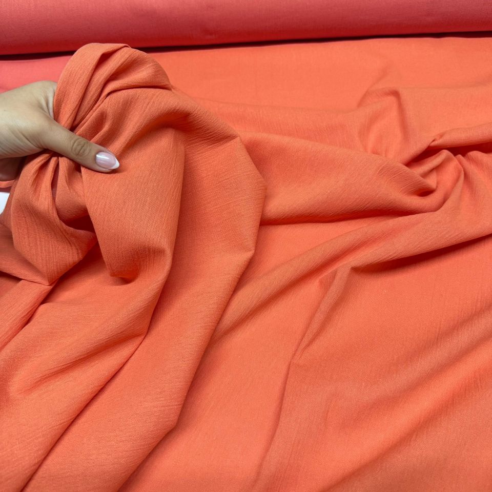 Organik Pamuk Şile Bezi Kumaş Turuncu Renk
