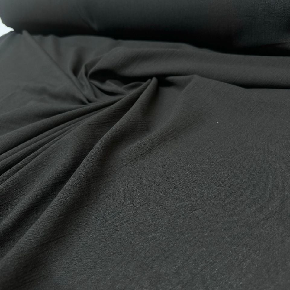 Organik Pamuk Şile Bezi Kumaş Siyah Renk