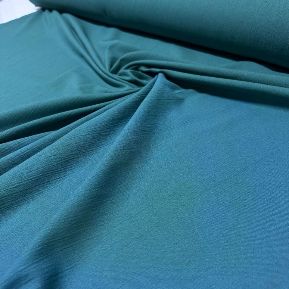 Organik Pamuk Şile Bezi Kumaş Petrol Yeşili