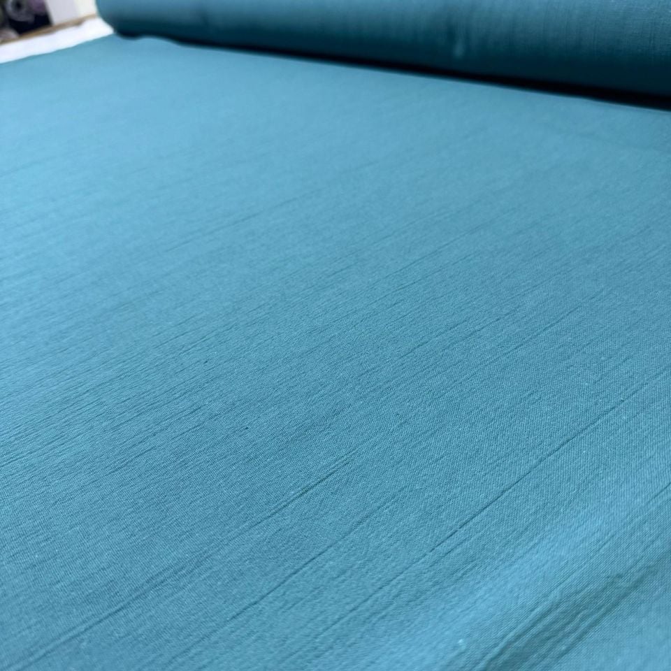 Organik Pamuk Şile Bezi Kumaş Petrol Yeşili