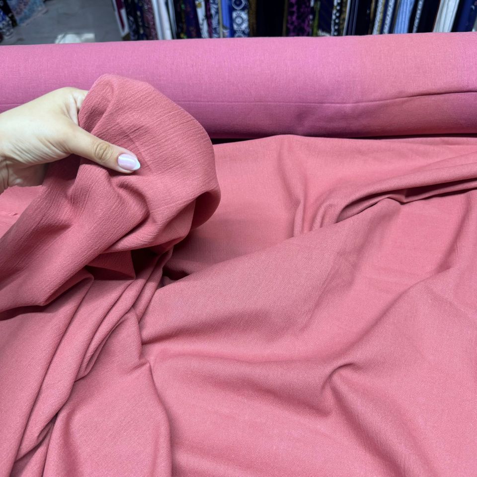 Organik Pamuk Şile Bezi Kumaş Koyu Pembe