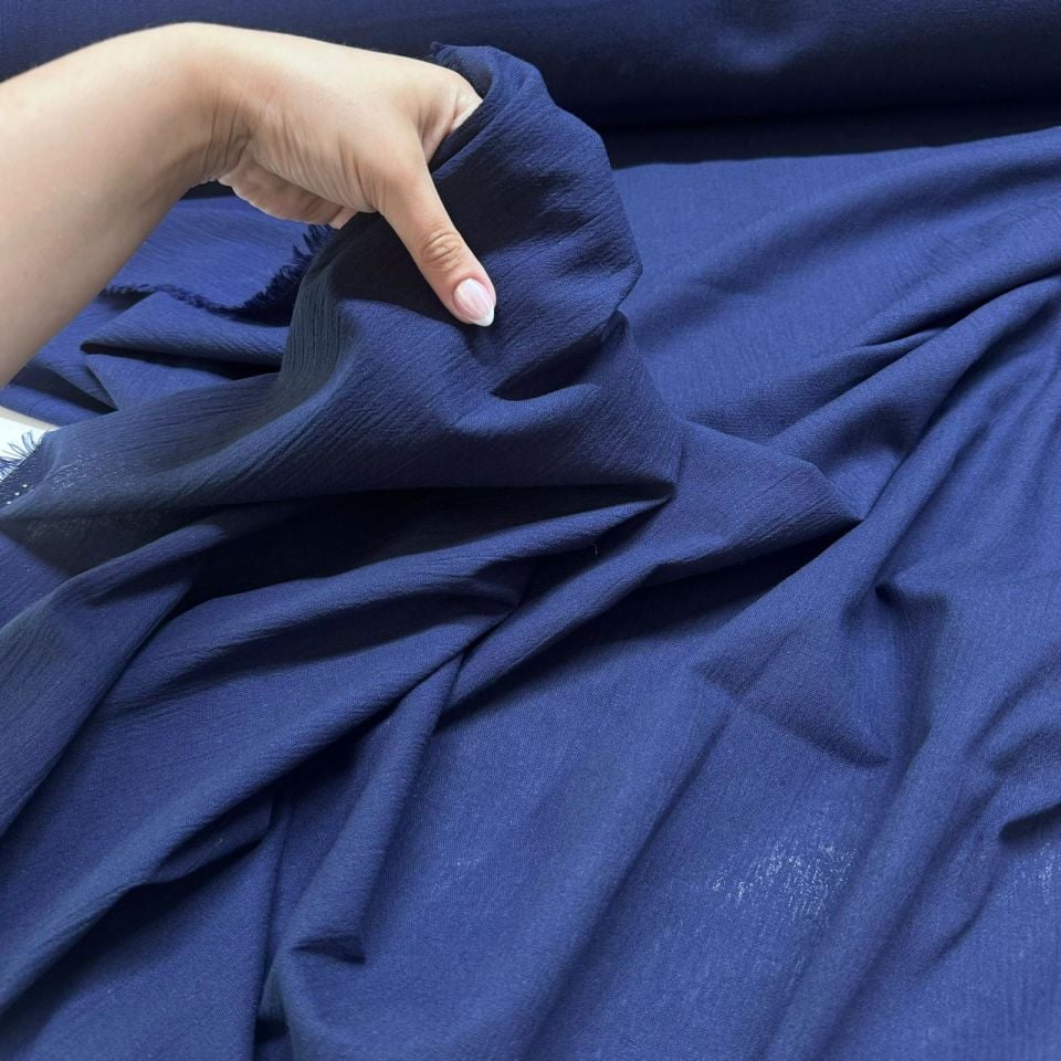 Organik Pamuk Şile Bezi Kumaş Lacivert Renk