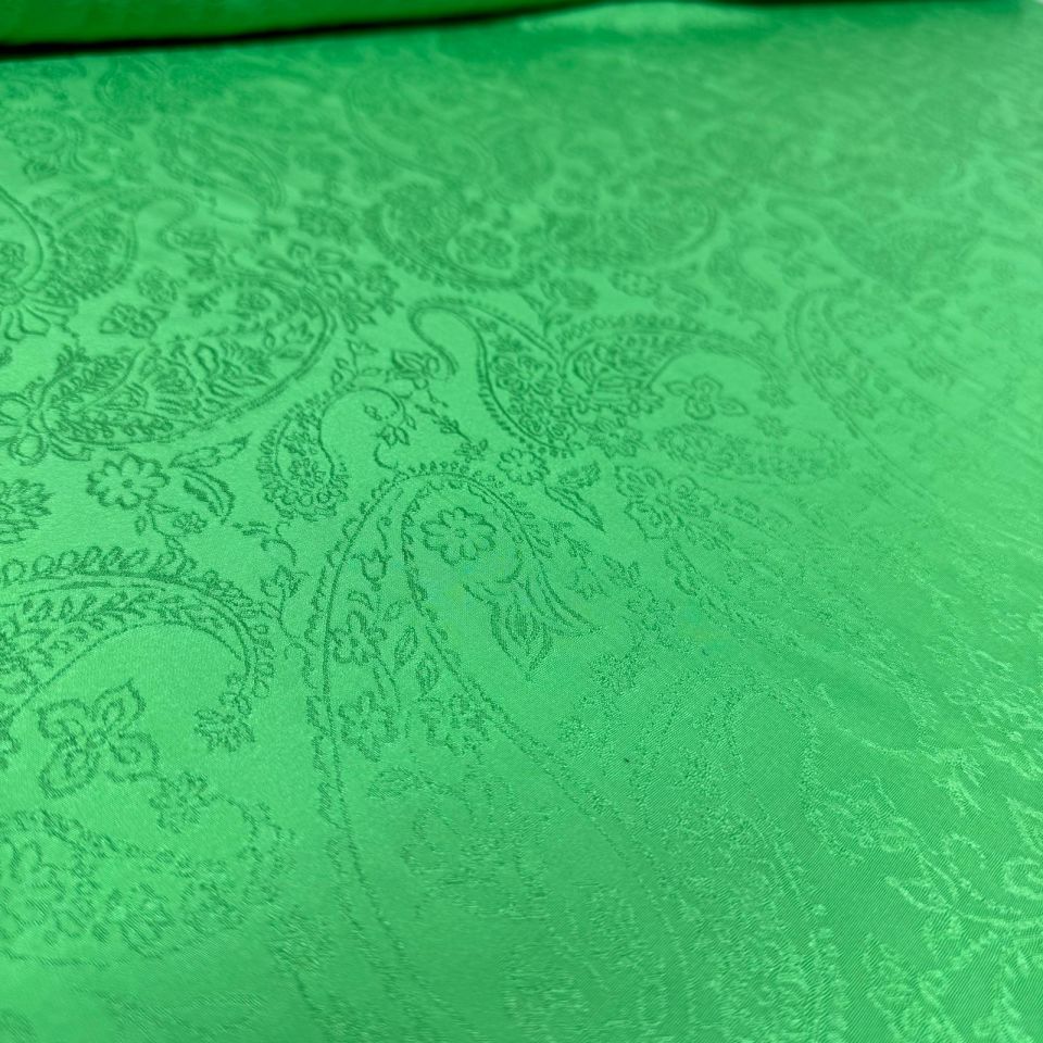 Fıstık Yeşili Saten Dokuma Kumaş Parlak En 150 cm