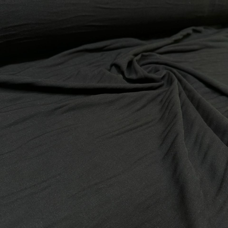 Keten Viskon Kumaş %100 Pamuk Siyah Renk