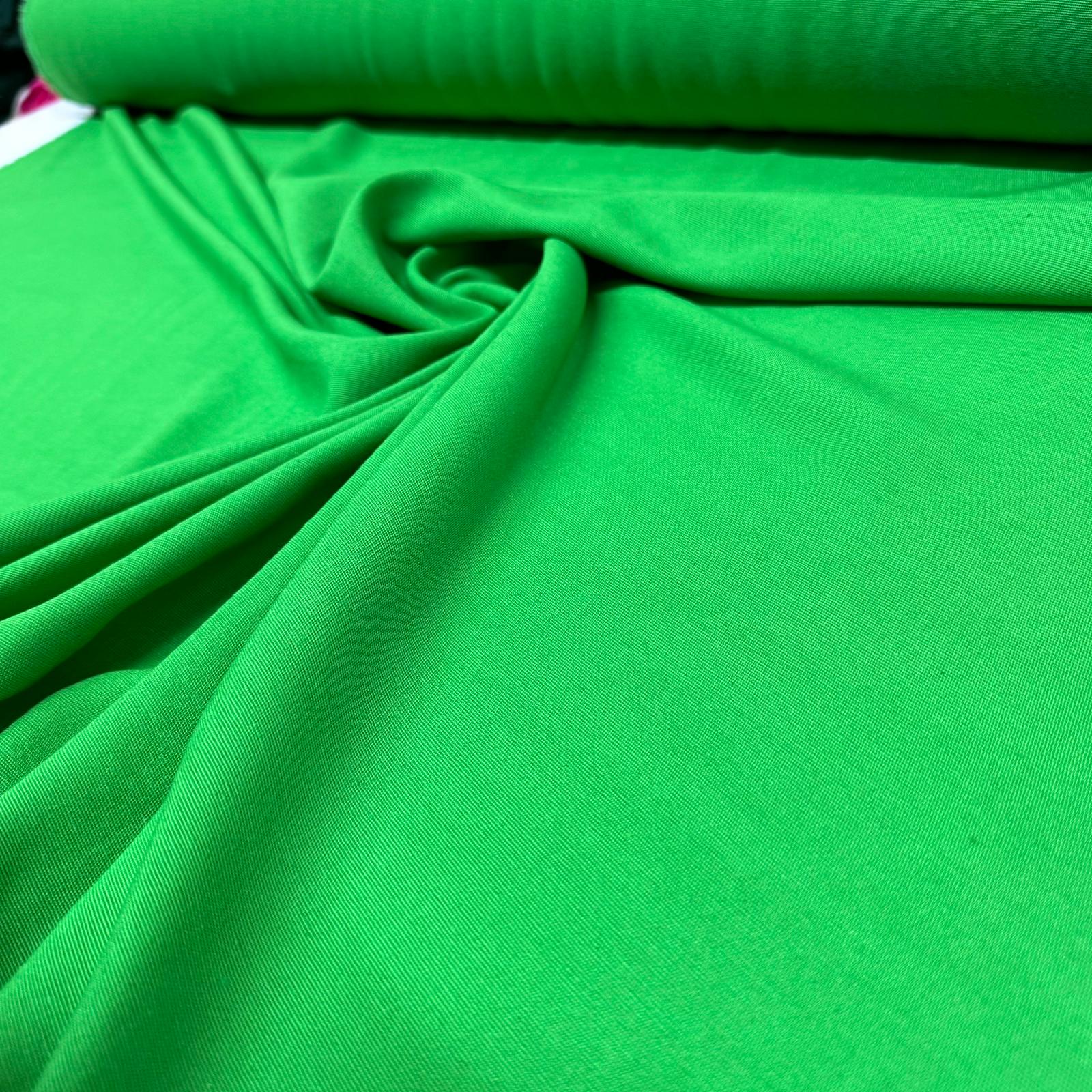 Keten Viskon Kumaş %100 Pamuk Yeşil Renk