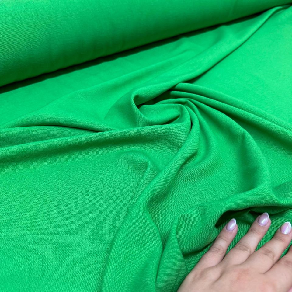 Keten Viskon Kumaş %100 Pamuk Yeşil Renk