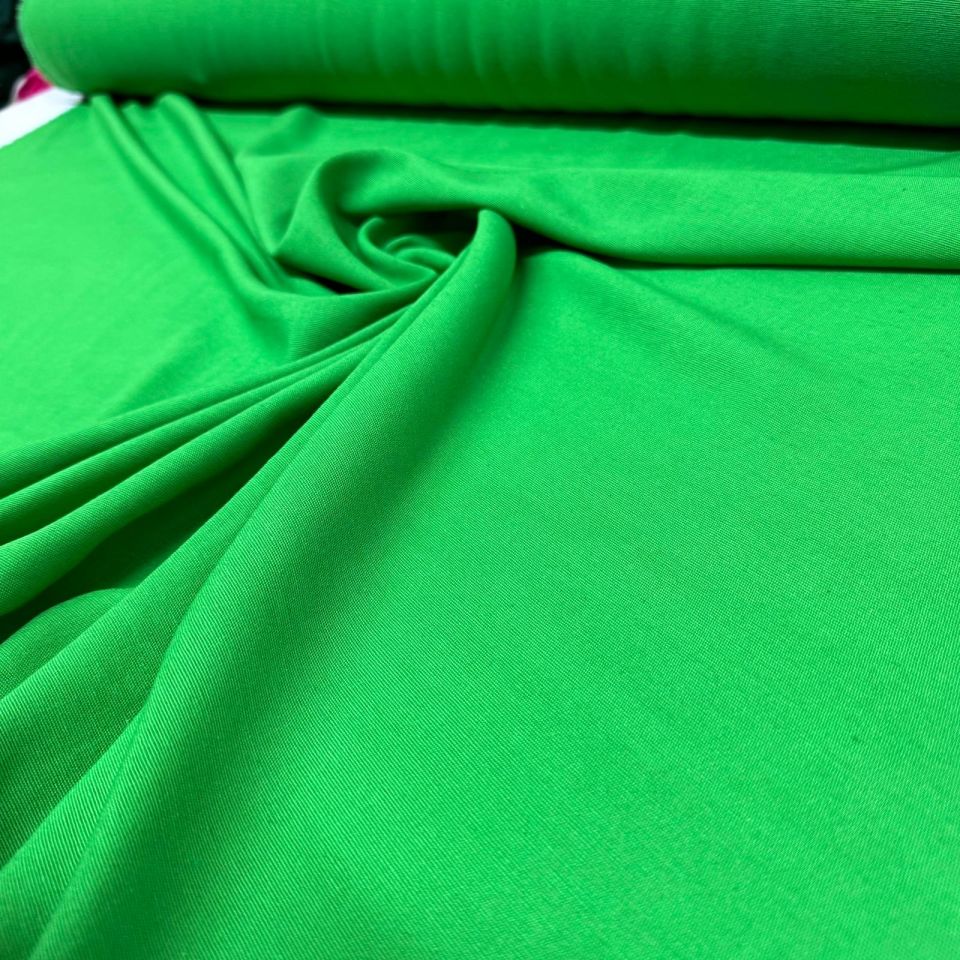 Keten Viskon Kumaş %100 Pamuk Yeşil Renk