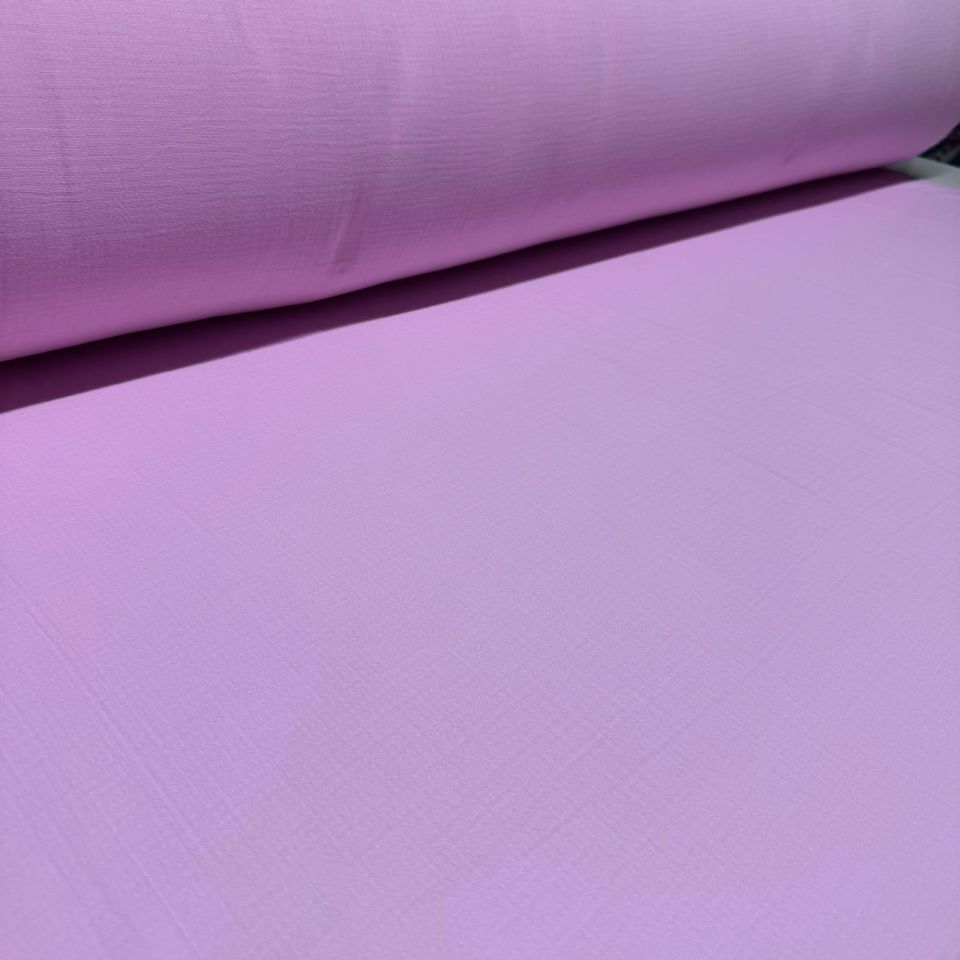 Çift Kat Müslin Kumaş En 150 cm  %100 Pamuk Organik Toz Pembe Renk