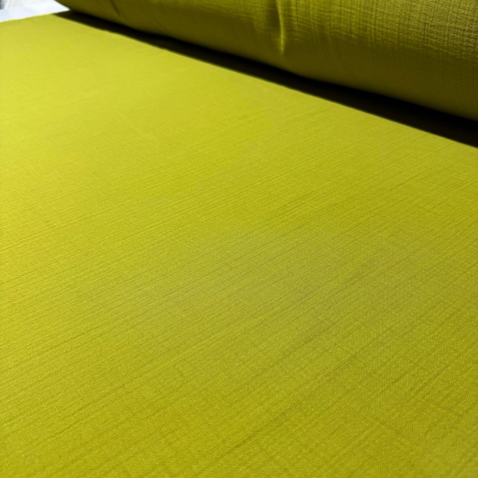 Çift Kat Müslin Kumaş En 150 cm  %100 Pamuk Organik Yağ Yeşili Renk