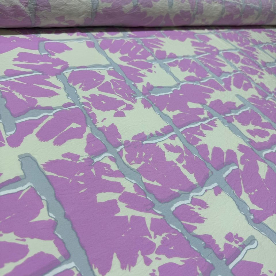 Ayrobin Kumaş Modal Çift En Çok Desenli Kare Batik Pembe Renk