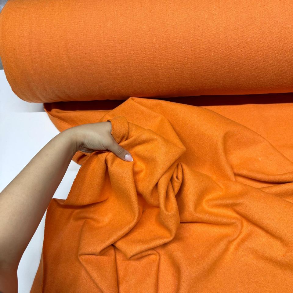 Kaşe Kumaş %100 Kaşe Yün Karışımlı Turuncu Renk