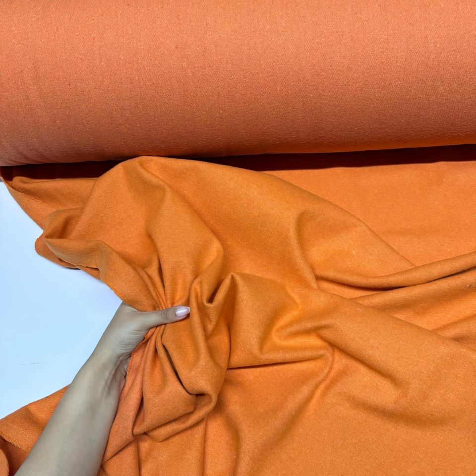 Kaşe Kumaş %100 Kaşe Yün Karışımlı Turuncu Renk