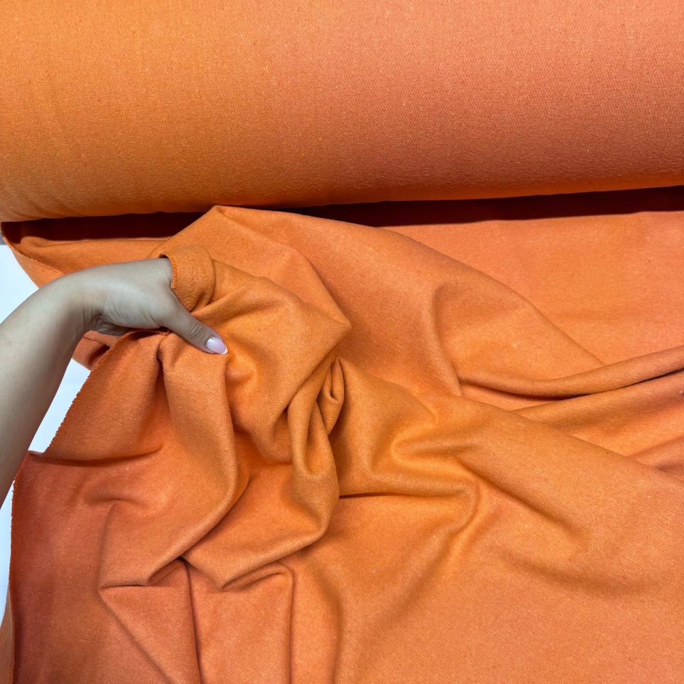 Kaşe Kumaş %100 Kaşe Yün Karışımlı Turuncu Renk