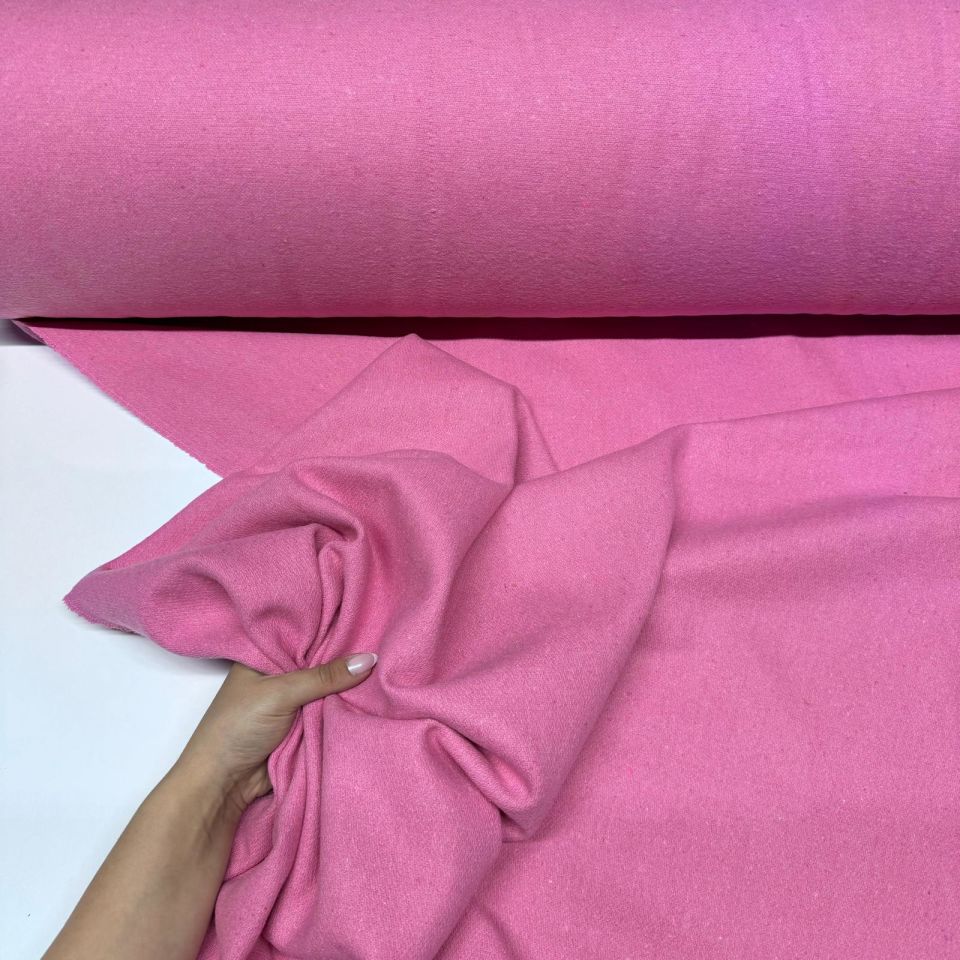 Kaşe Kumaş %100 Kaşe Yün Karışımlı Pembe Renk