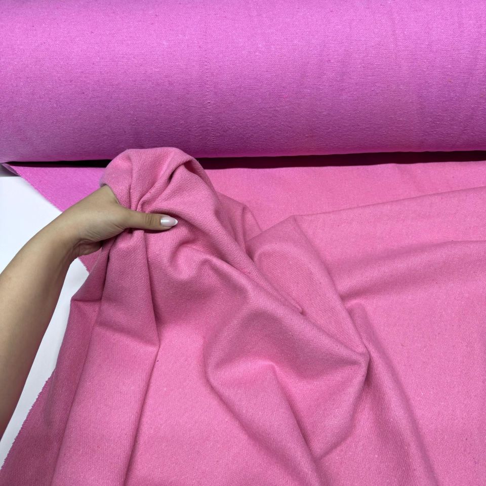 Kaşe Kumaş %100 Kaşe Yün Karışımlı Pembe Renk