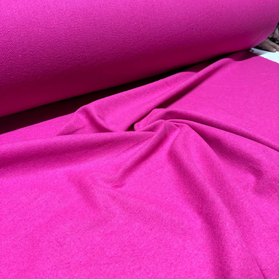 Kaşe Kumaş %100 Kaşe Yün Karışımlı Koyu Pembe Renk