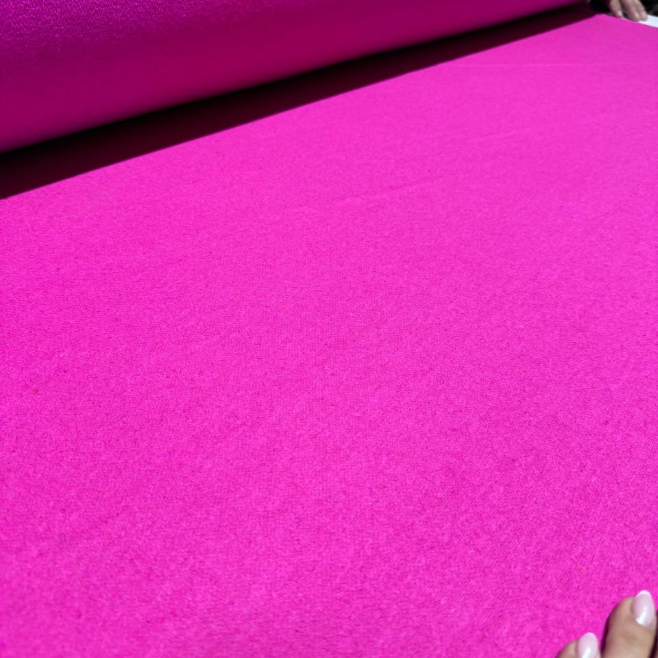 Kaşe Kumaş %100 Kaşe Yün Karışımlı Koyu Pembe Renk