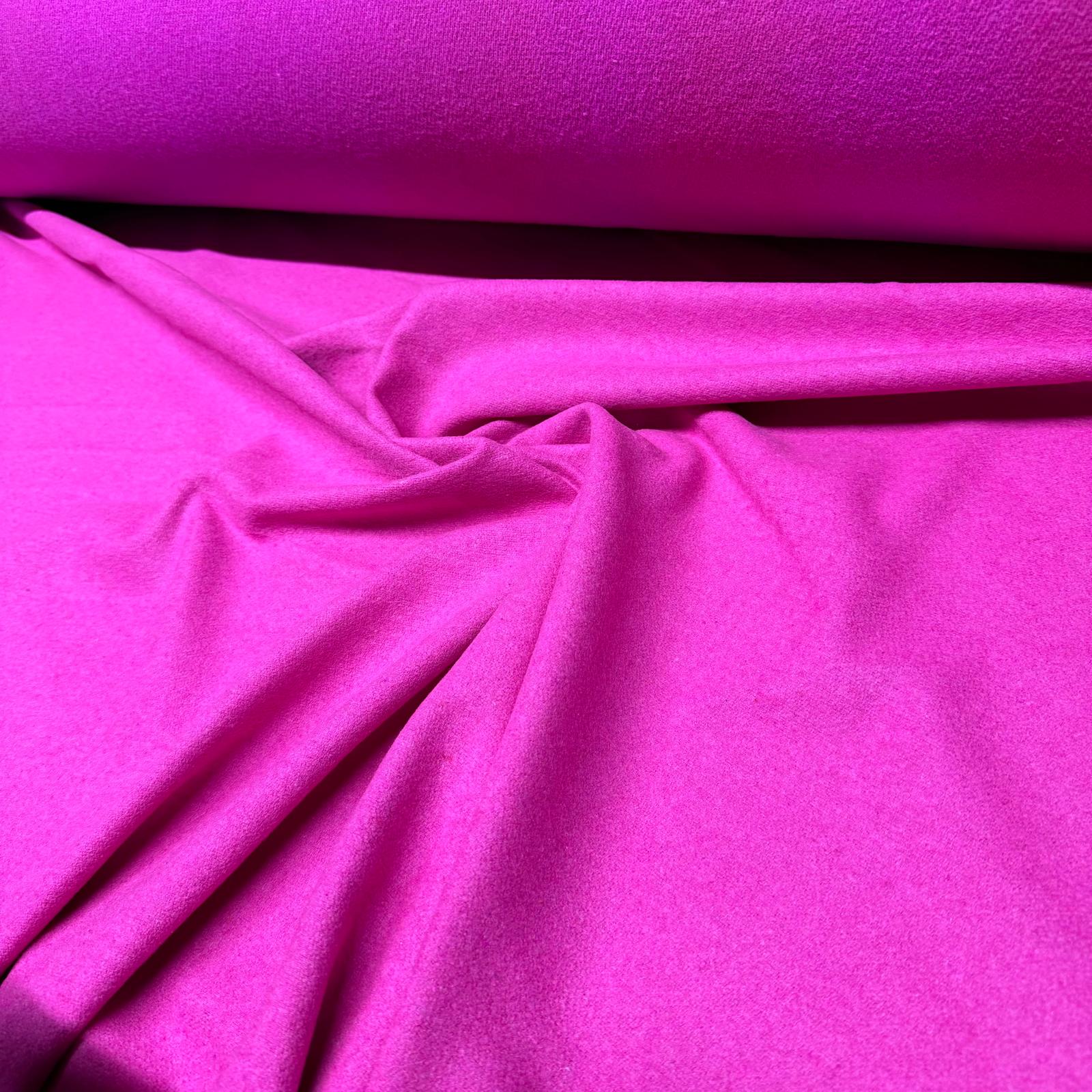 Kaşe Kumaş %100 Kaşe Yün Karışımlı Koyu Pembe Renk