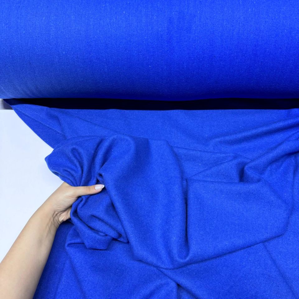 Kaşe Kumaş %100 Kaşe Yün Karışımlı Saks Mavisi/Lacivert Renk