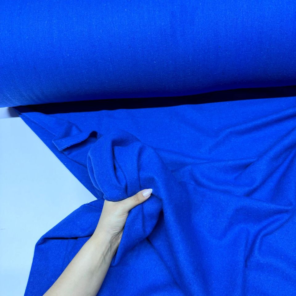 Kaşe Kumaş %100 Kaşe Yün Karışımlı Saks Mavisi/Lacivert Renk