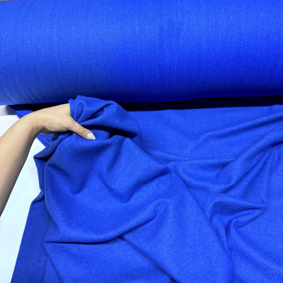 Kaşe Kumaş %100 Kaşe Yün Karışımlı Saks Mavisi/Lacivert Renk