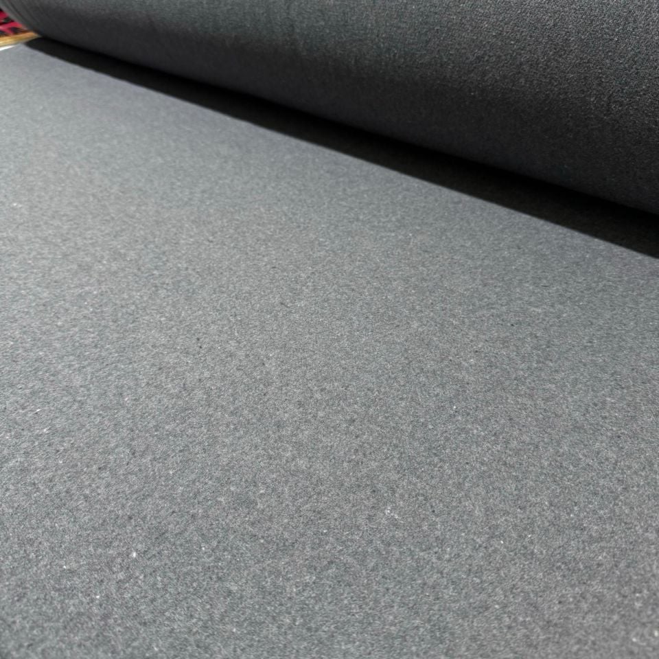 Kaşe Kumaş %100 Kaşe Yün Karışımlı Antrasit Renk