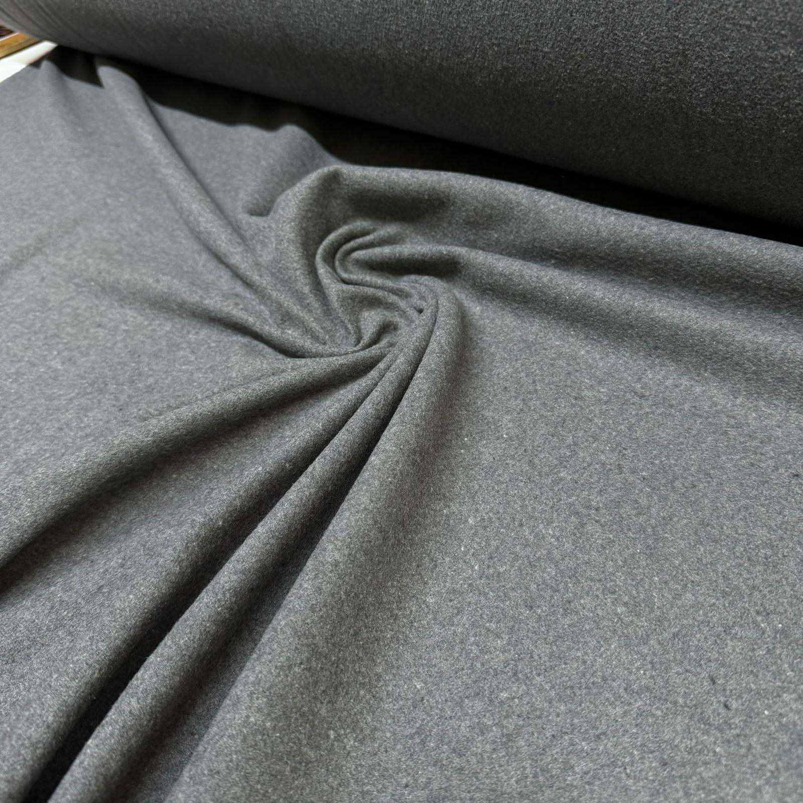 Kaşe Kumaş %100 Kaşe Yün Karışımlı Antrasit Renk