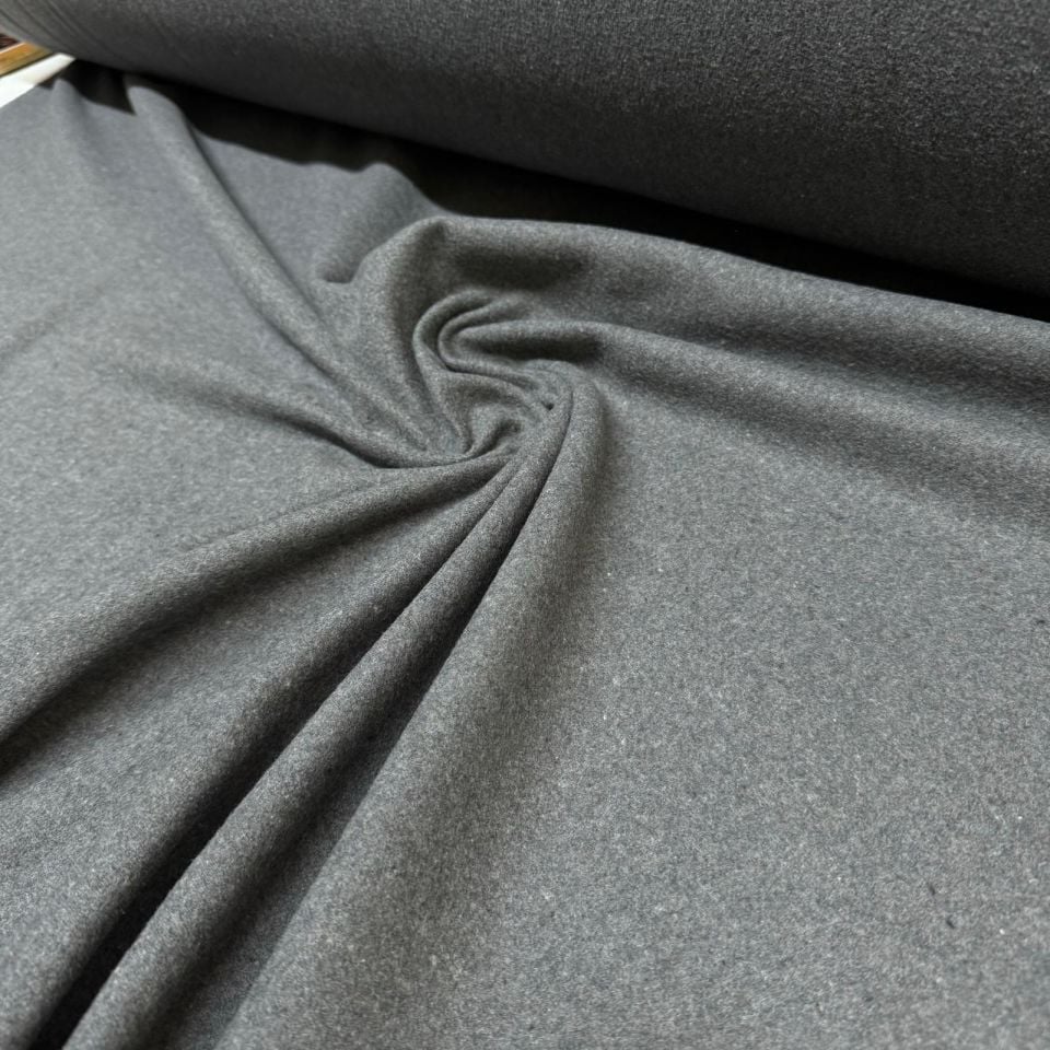 Kaşe Kumaş %100 Kaşe Yün Karışımlı Antrasit Renk