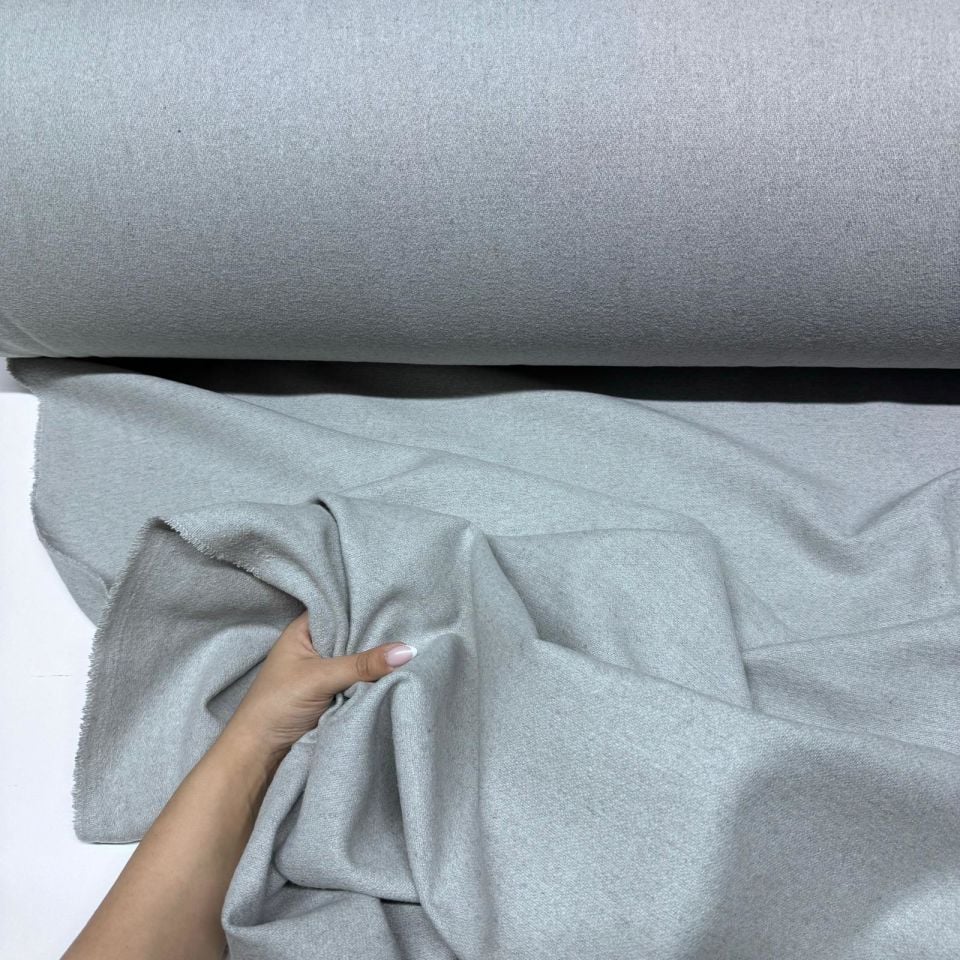 Kaşe Kumaş %100 Kaşe Yün Karışımlı Gri Renk