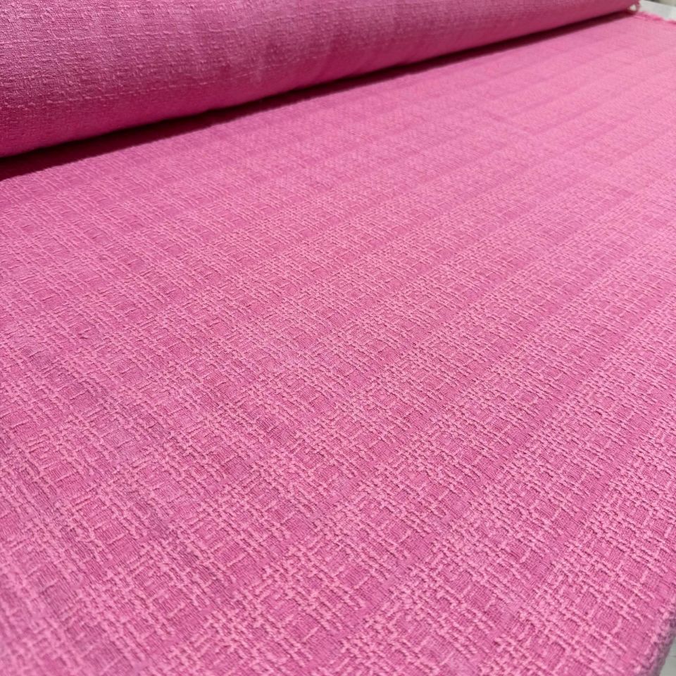 Tüvit Desenli Şanel Kumaş Çift En Pembe Renk