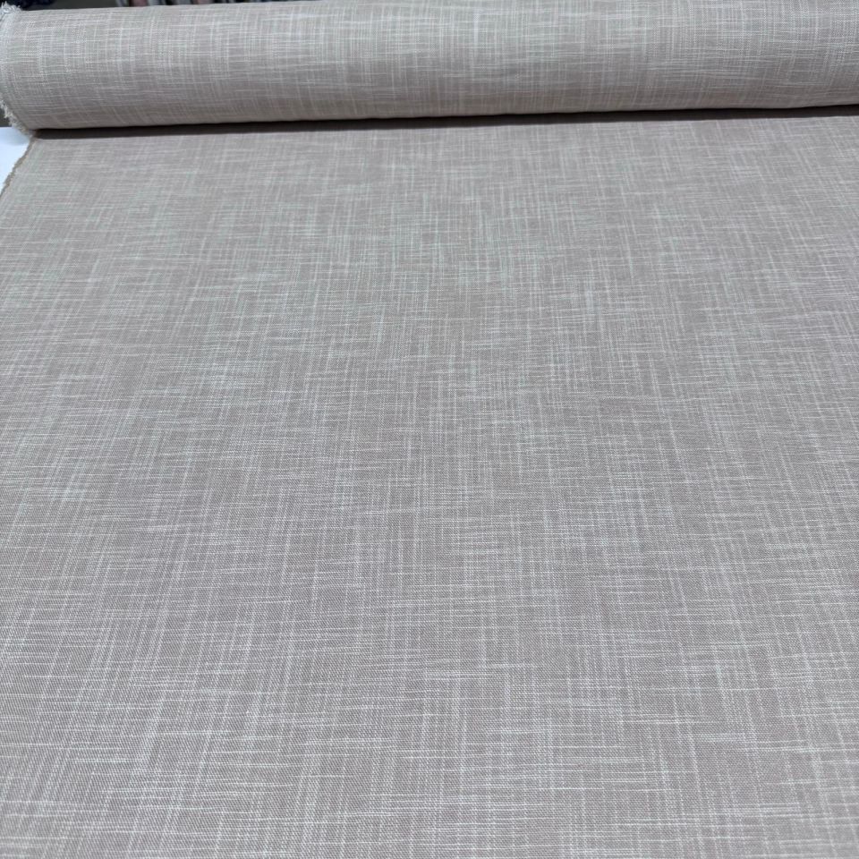 Keten Kumaş Çift En %100 Pamuk Bej Renk