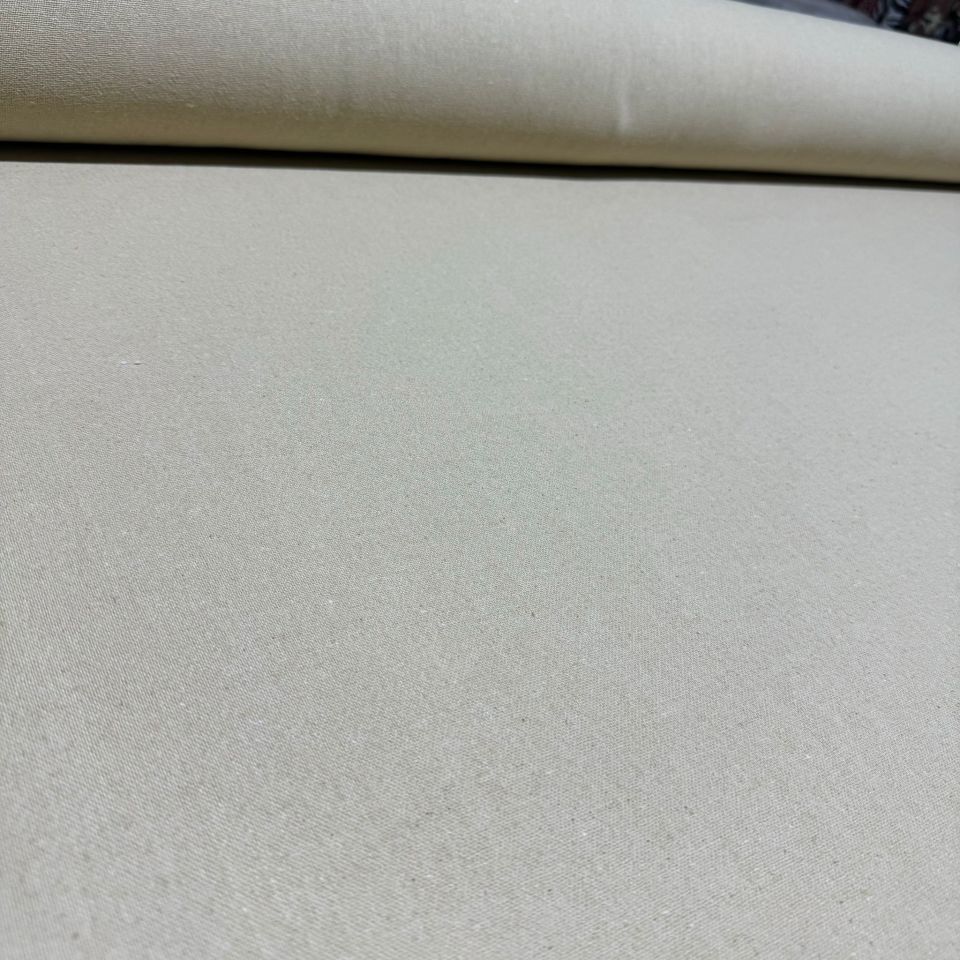 Hakiki Keten Kumaş %100 Pamuk Çift En Bej Renk