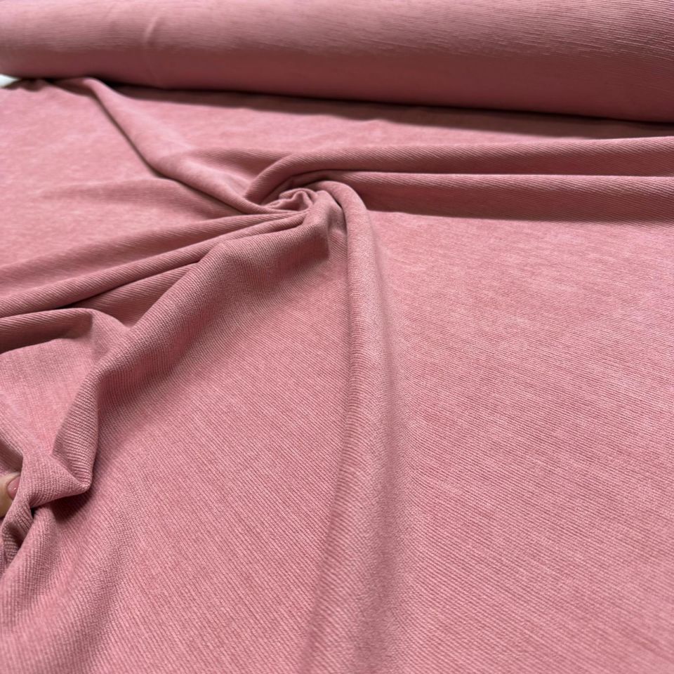 İtalyan Fitilli Kadife Kumaş Çift En Pembe