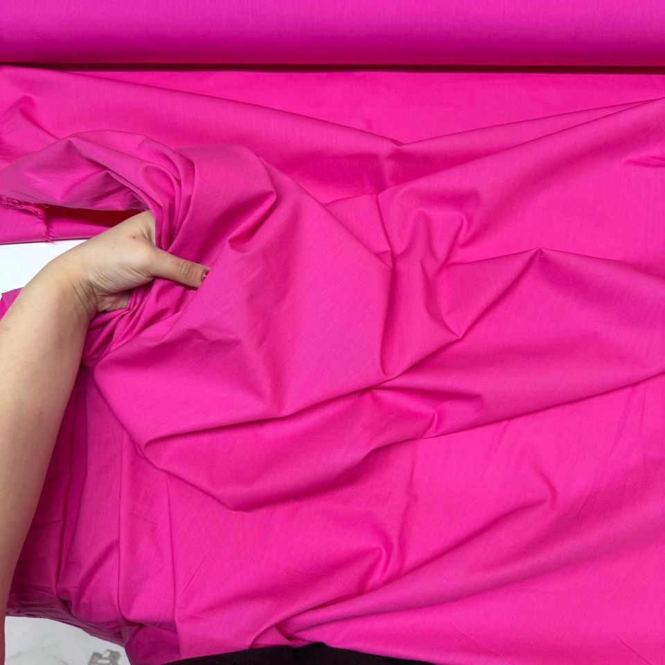 Poplin Kumaş Çift En Pembe Renk